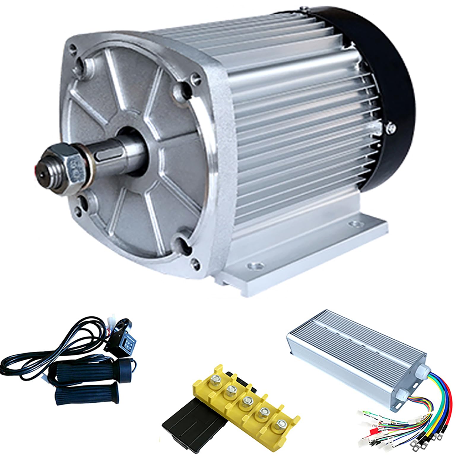 2200W 60V / 72V Tricycle Motor Kit Electric Brushless Motor, with Controller DIY Tricycle E-Bike Electric Bicycle Trike Conversion Kit for Electric Tricycle, Quadricycle