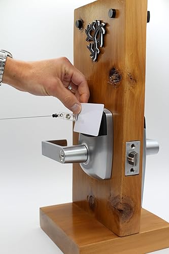 Miniatura 7 de Cerradura de puerta de palanca comercial RFID, aplicación del sistema de control de acceso, incluye 2 tarjetas NFC