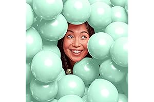 AFTERLOON Eco-Friendly Mini Pastel Green Balloons, 50-Pack