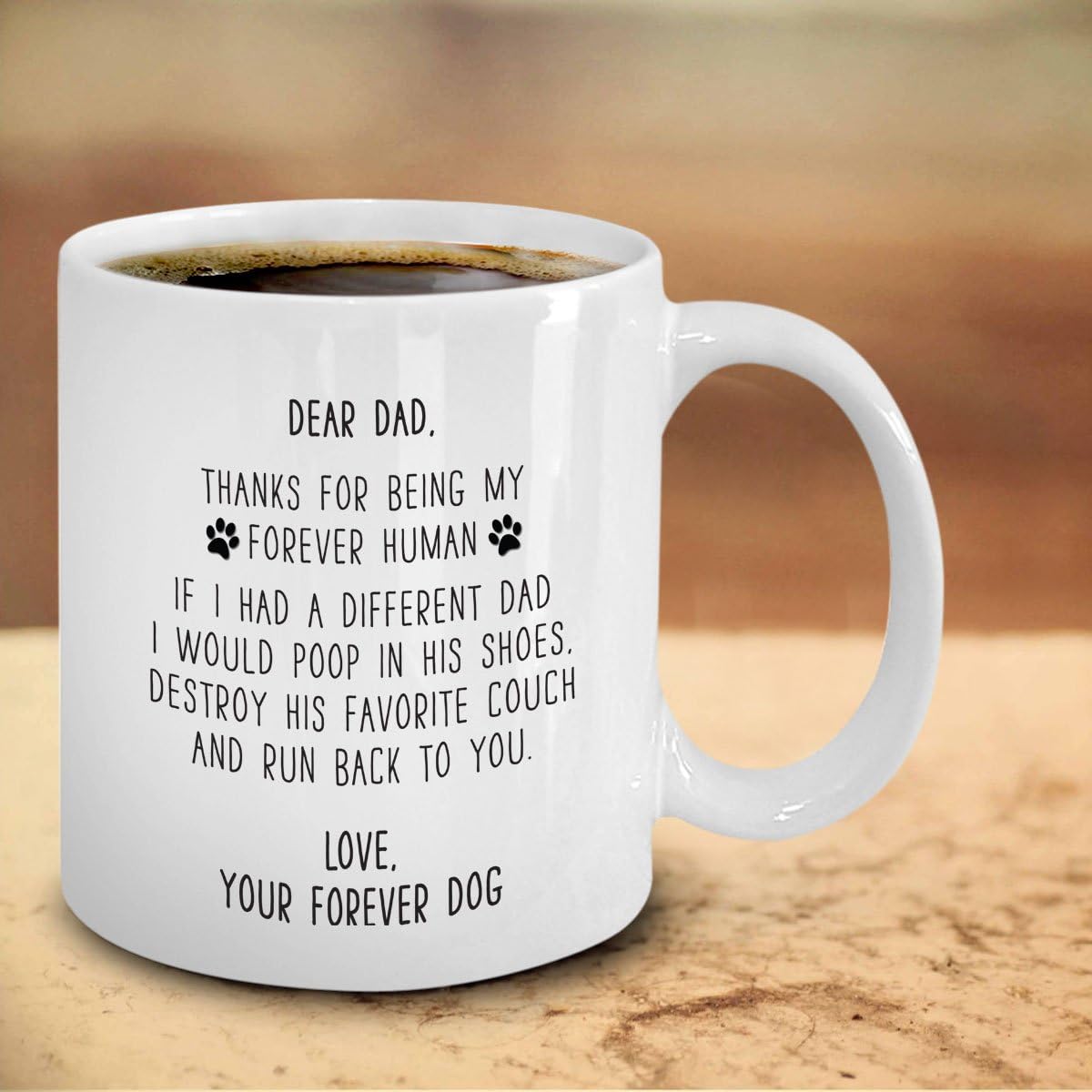 dear daddy dog mug