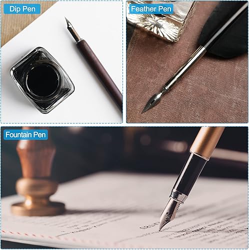 Miniatura 5 de PATIKIL Pluma estilográfica de repuesto de 0.079 pulgadas de ancho, paquete de 30 puntas de caligrafía de acero inoxidable 304 para dibujar y