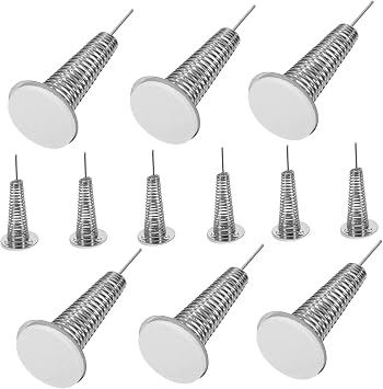 PERSELOSO 12pcs Doll Swing Head Spring Dashboard Toy Base Metal Spring Base for Crafts Stretchable Easy Install