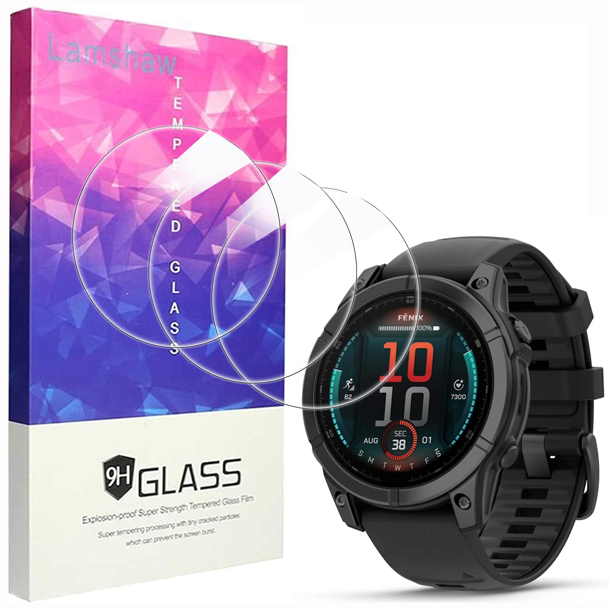 Amazon.co.jp: Lamshaw for Garmin Fenix E 47mmスマートウォッチ 保護 