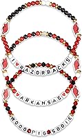 Vista 98 de FOCO NCAA unisex-adulto Paquete de 3 Pulseras de la Amistad con Cuentas con Logotipo de Equipo Universitario de la NCAA Oficialmente Licenciadas