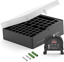 Ansmann Premium Battery Box for 4 Mignon AA or Micro AAA Batteries - Storage Box for Protection and Transport 48 capacity battery box + Tester