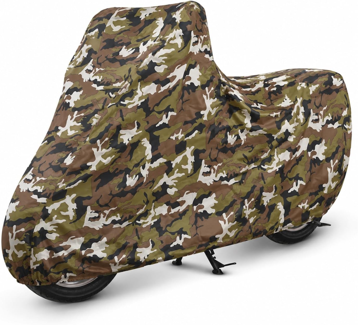 Pivalo Heavy Duty Bike Body Cover for All Scooty & Scooters | 100% Waterproof (Tested) Dustproof & UV Protected | All Weather Protection Two Wheeler Motorcycle Cover (L, Military)