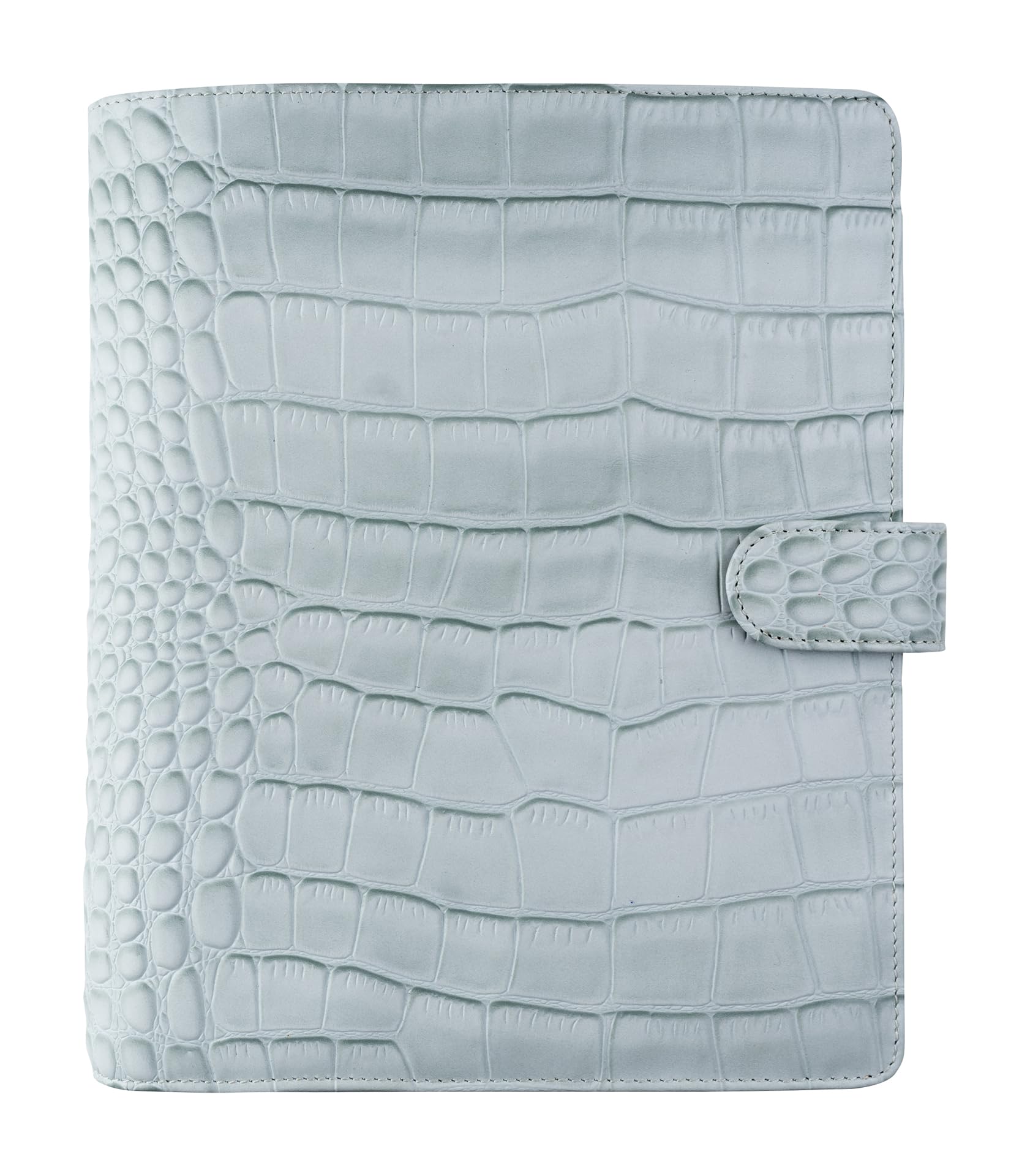 Filofax Classic Croc A5 Leather Organiser - Silver