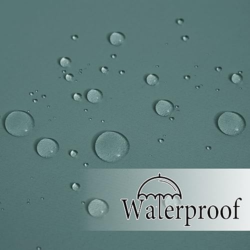 Miniatura 85 de RYB HOME Outdoor Curtains Blackout - 2 Panels Outside Curtains Waterproof Thermal Insulating for Patio Porch Garage Garden Gazebo Universal Biscotti