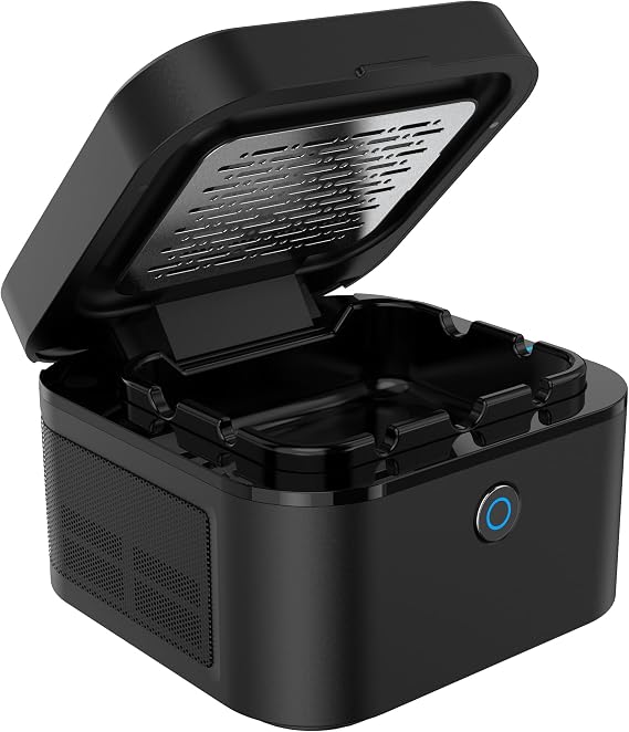 Smokeless Ashtray, Multifunctional Smoke Ashtray with USB Rechargeable, HEPA Filter Smoke for Home,Office(Black)