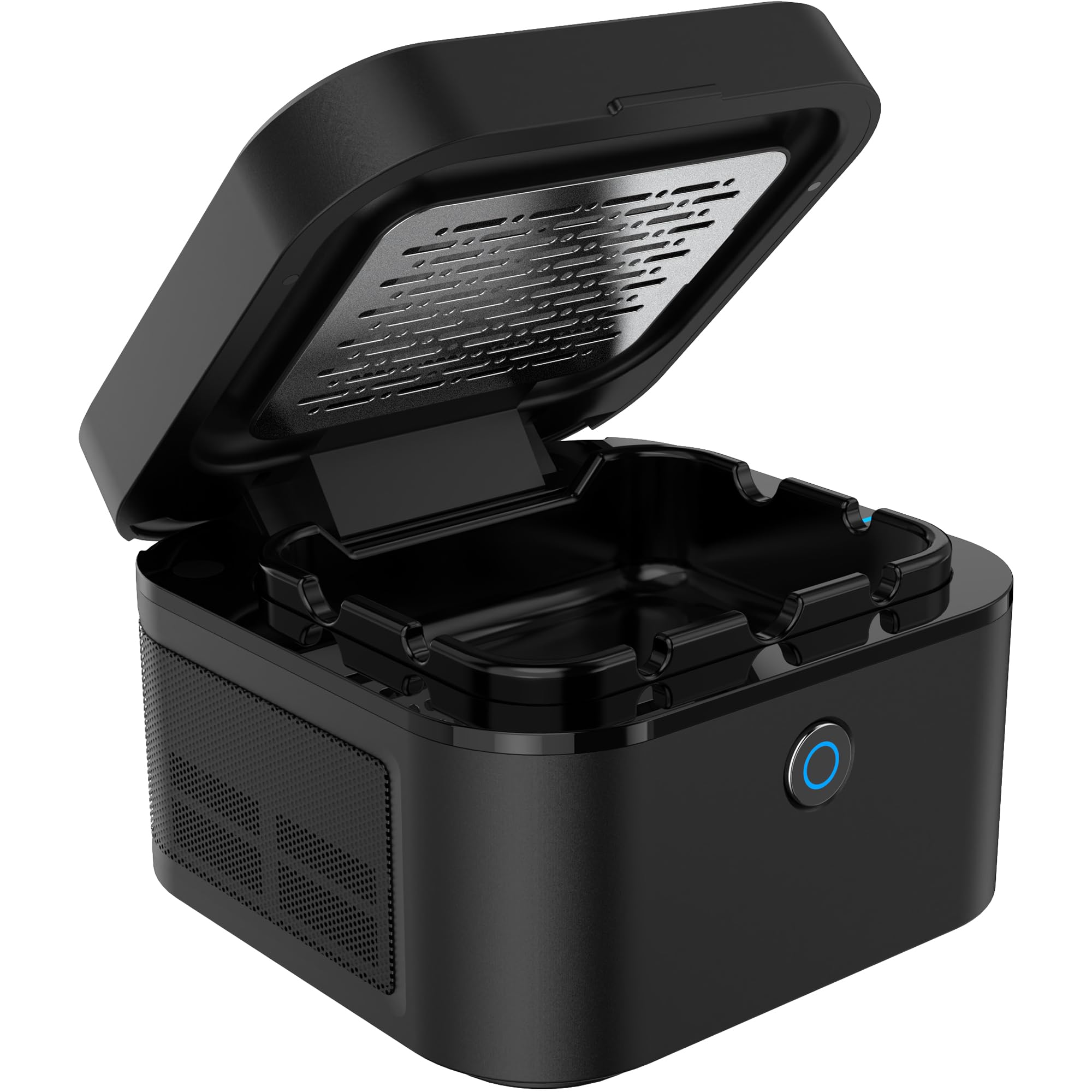 Smokeless Ashtray, Multifunctional Smoke Ashtray with USB Rechargeable, HEPA Filter Smoke for Home,Office(Black)