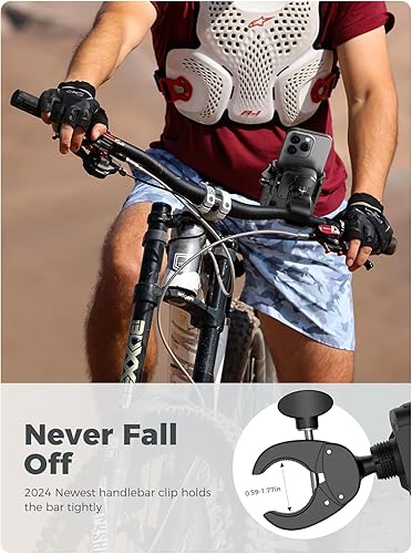 Miniatura 4 de Versátil Soporte De Teléfono Para MotocicletaBicicleta Con Rotación De 360  Para Fácil Acceso A Su Smartphone - Negro