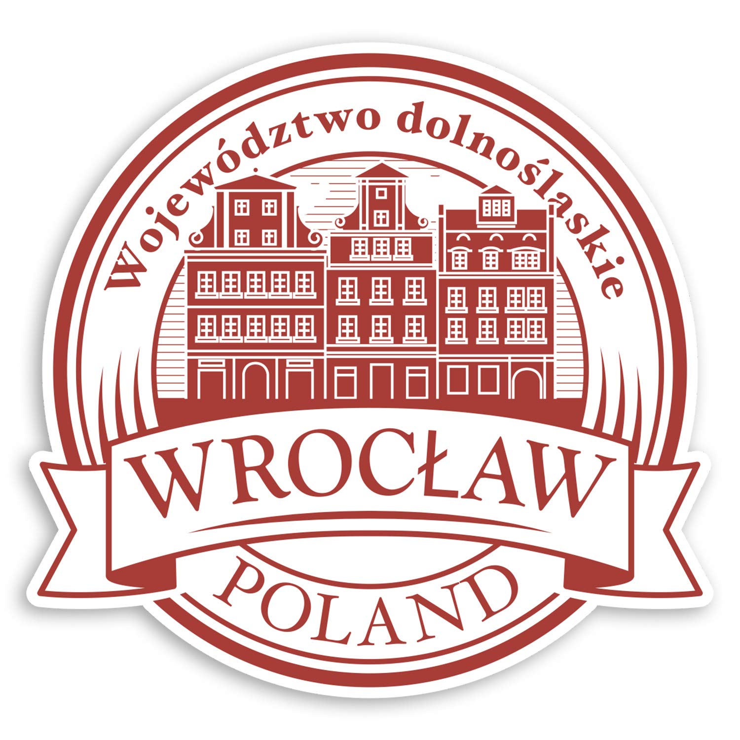 2 x 10cm Wroclaw Poland Vinyl Stickers - City Travel Luggage Sticker #30950 (10cm Wide)
