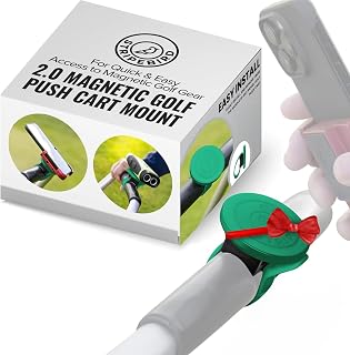 Stripebird - 2.0 Golf Push Cart Mount for Magnetic Accessories (Green)- Push Cart Strap for Quick and Easy Access of Golf Gear - Cell Phone Holder for Golf Cart - Phone Holder for Golf Cart