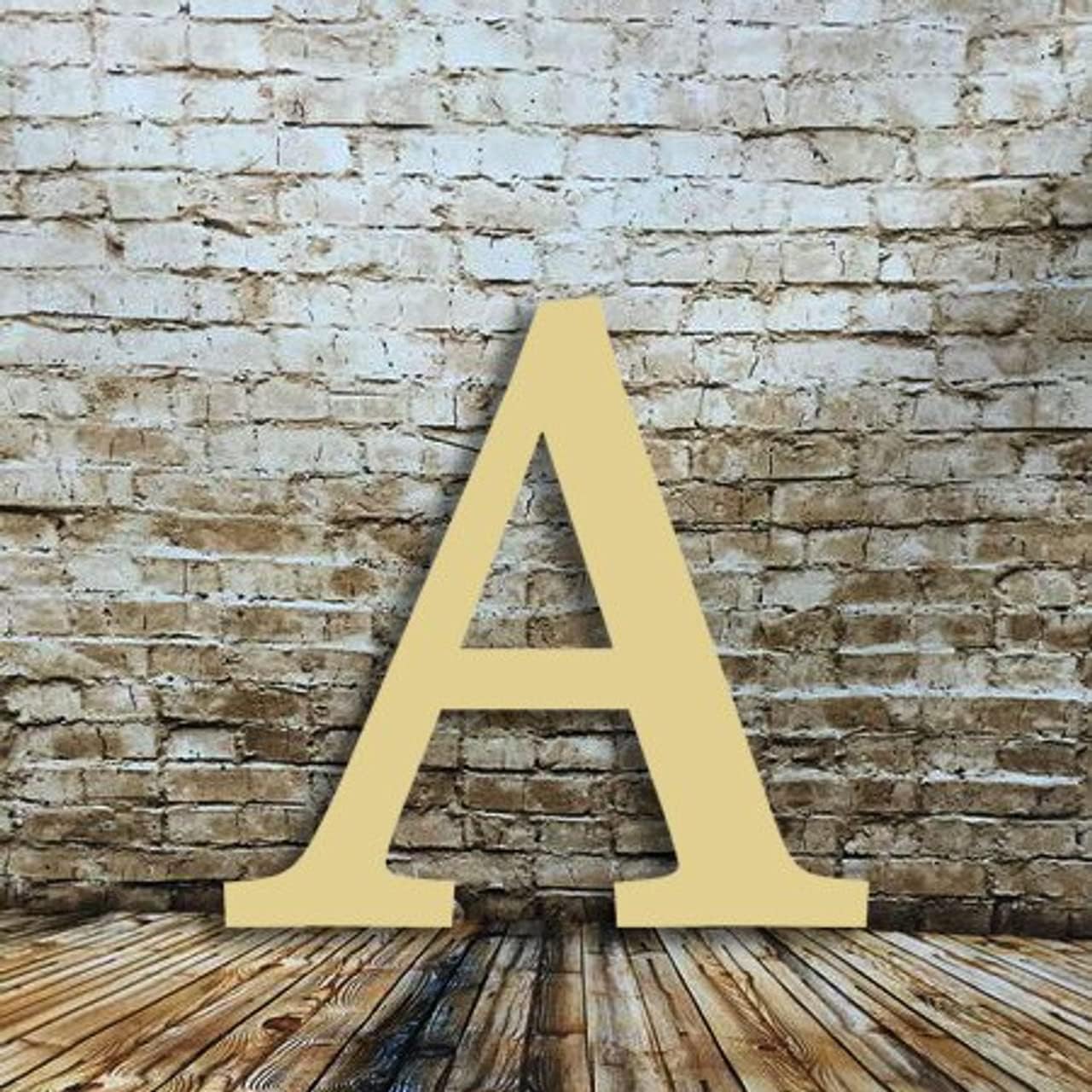 3" Wood Greek Letter Alpha A Unfinished, Fraternity and Sorority Greek Font, Craft Cutout on 1-4" MDF