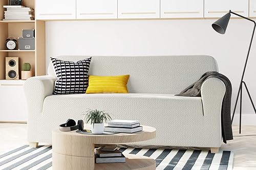Miniatura 2 de Zenna Home Simply Fit - Funda elástica para sofá (1 pieza), color crudo