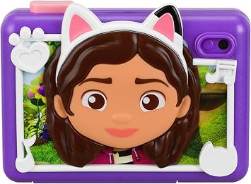 ekids Gabbys Dollhouse Kids Camera with SD Card, Digital Camera for Kids with Video Recording, Built-in Digital Stickers for Fans of Gabbys Dollhouse Toys