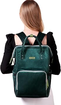 SUNVENO Diaper Bag Backpack Large Capacity Baby Bag with USB Charging Changing Pad Waterproof Travel Nappy Bag Organizer with 13 Pockets Stroller Straps for Mom and Dad Green