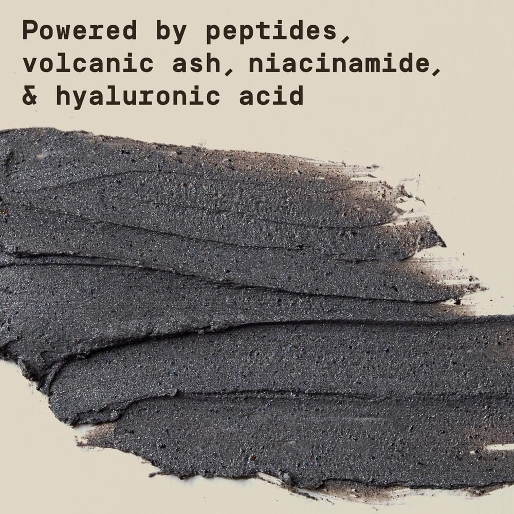 PAPATUI by Dwayne Johnson Exfoliating Facial Scrub for Men | Unscented | Visibly Smooths Wrinkles & Fine Lines | Made with Peptides, Volcanic Ash, Niacinamide, & Hyaluronic Acid | 4oz (Pack of 2)
