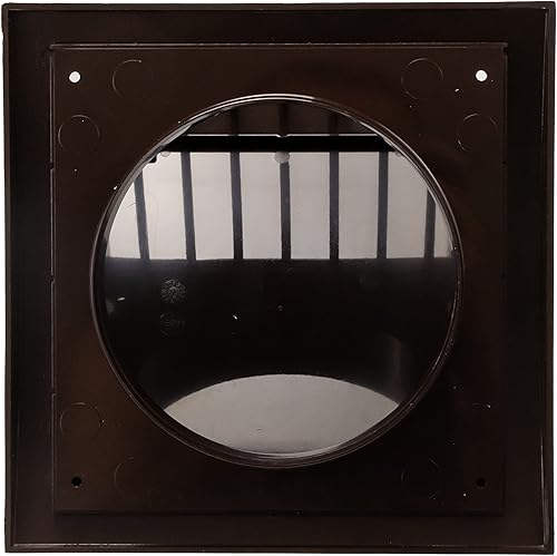 Miniatura 3 de Ventilación de campana de escape de 6 pulgadas con cubierta para lluvia, marrón, cubierta de ventilación de aire para interiores y exteriores,