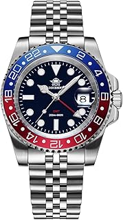 Analoge Herrenuhr GMT herrenuhren 40mm Taucheruhr 200 m wasserdicht 515-24HQuarzuhr Mit Edelstahlarmband AD2050
