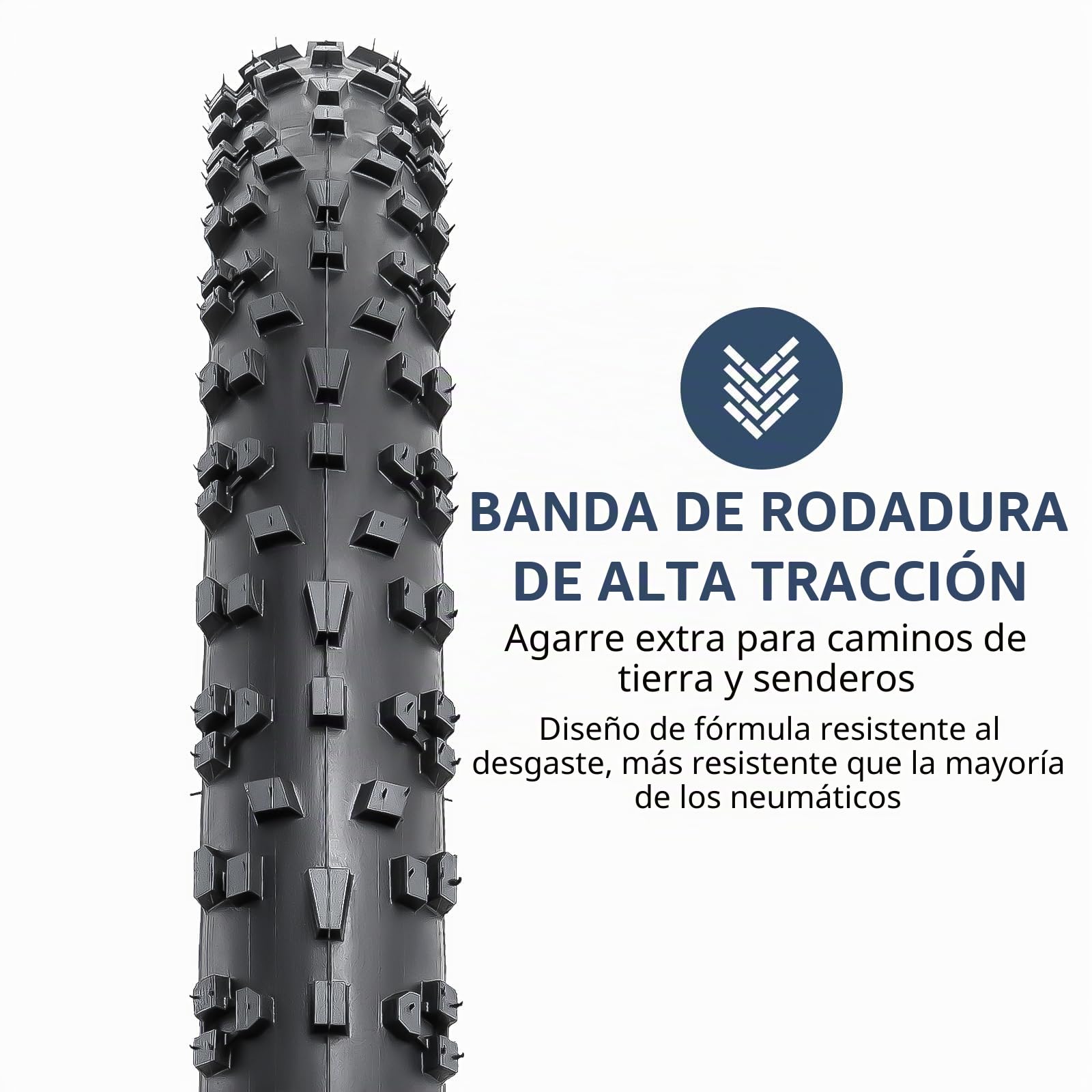 YUNSCM 2 neumáticos de bicicleta de montaña de 26 pulgadas de 26 x 1.95/53-559 y tubos de bicicleta de 26 pulgadas compatibles con MTB de 26 pulgadas, todoterreno, grava, neumáticos de sendero de 26 x
