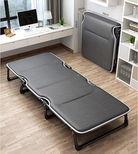 Miniatura 5 de QQXX 4 camas ajustables de metal para sofá, cama plegable resistente Fram, camas portátiles para invitados, plegables, cama para interiores y