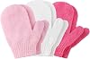 6pcs Exfoliating Gloves, Exfoliating Wash Gloves, Shower Scrub Gloves Away Ingrown Hair and Dead Skin for Shower, Spa, Massage and Dead Skin Cell Remover Loofah - Pink + Red + White