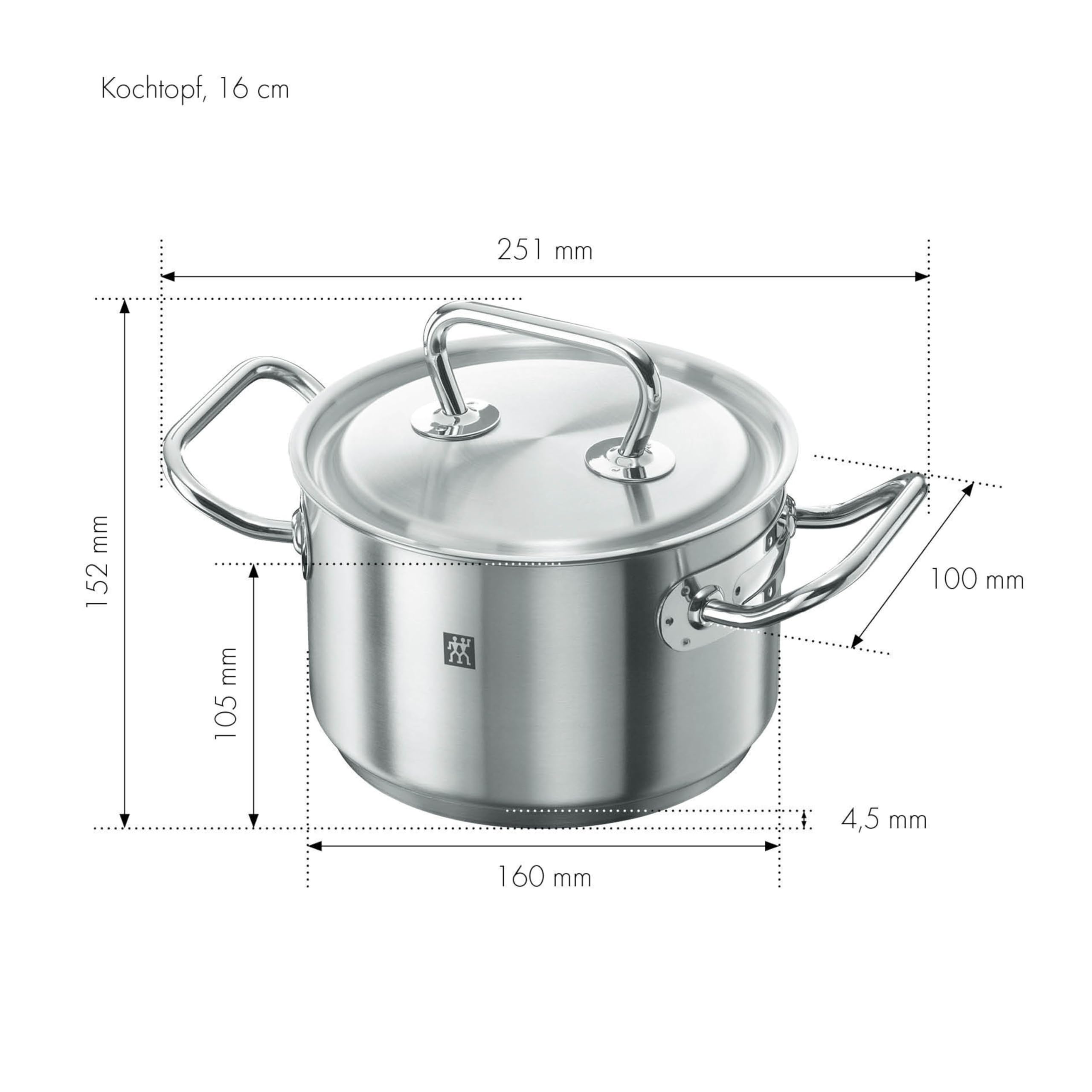 ZWILLING Twin Classic Pentola, Alluminio, Grigio, 16 cm