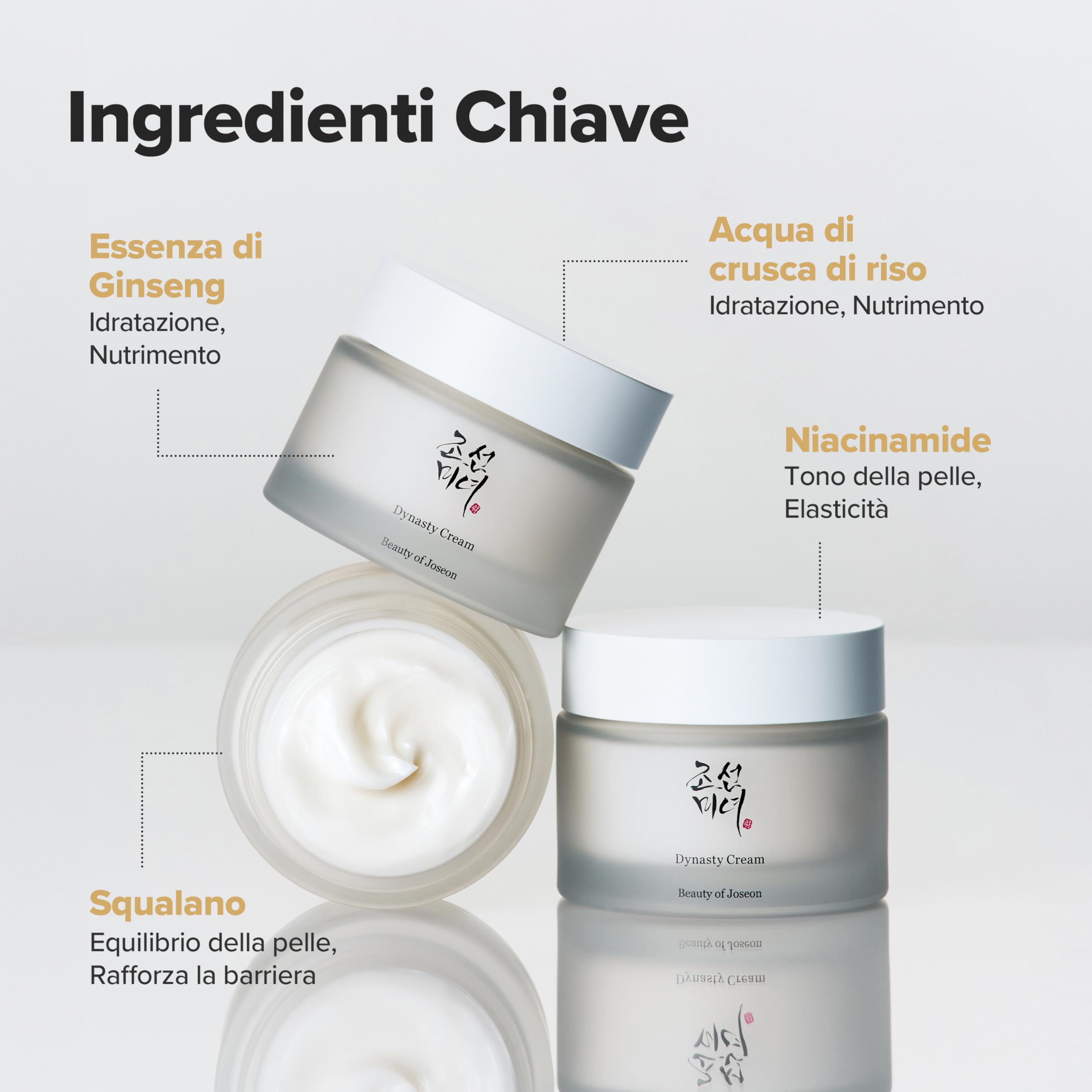Beauty of Joseon Crema Idratante Viso Dynasty Cream Per Pelli Secche E Sensibili, Cura Della Pelle Coreana Per Uomini E Donne, 100 Ml, 3,38 Fl.Oz