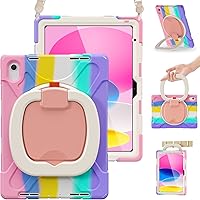 Vista 11 de BRAECN Funda para iPad (A16) de 11ª/10ª generación de 11 pulgadas/10.9 pulgadas 2025/2022, silicona protectora resistente con protector de pantalla