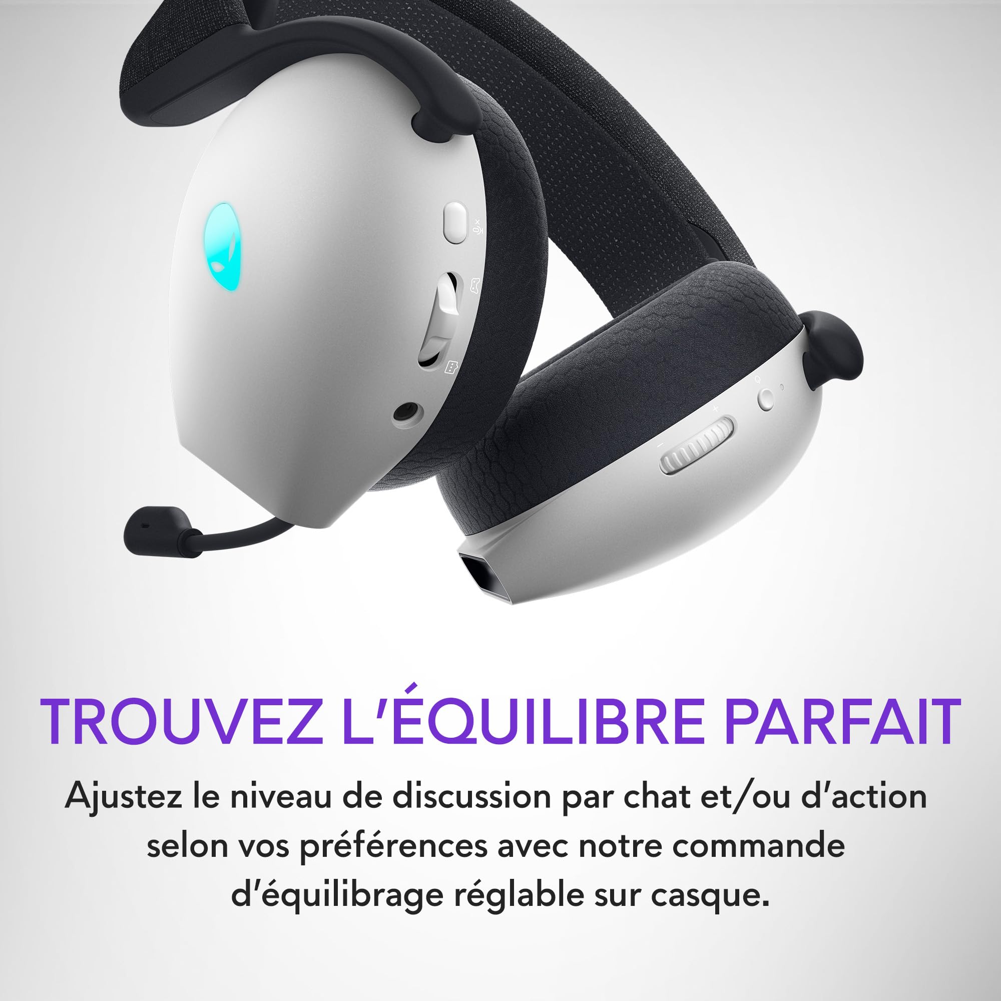 Alienware AW720H - Casque Gaming sans fil Bimode (Lunar Light)