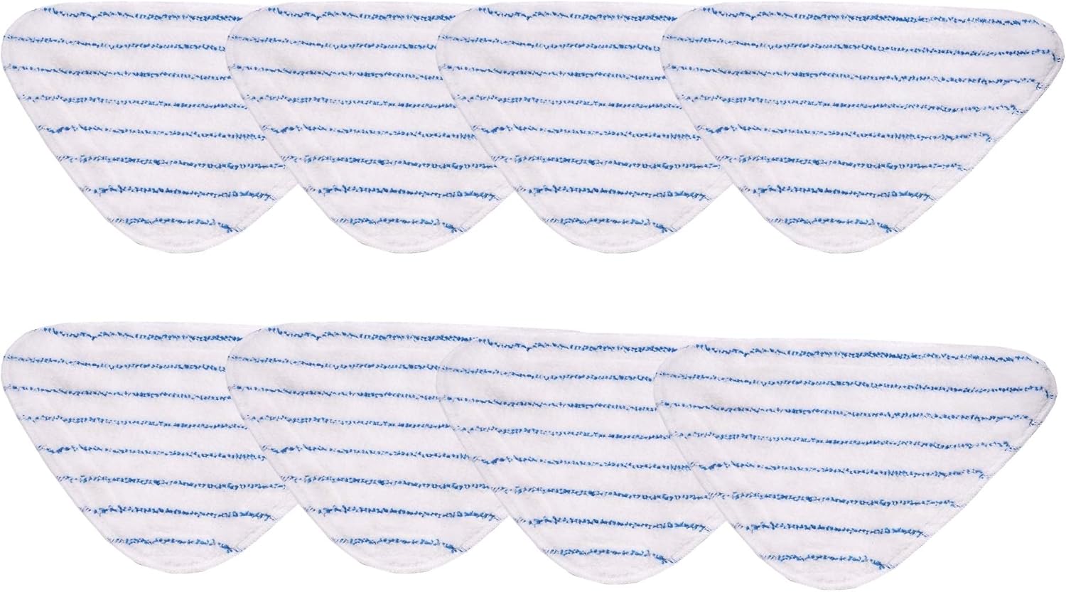 True & Tidy, Microfiber Mop Pad Pack Refill for STM-300 Steam Mop, Fits Other Steam Mops, Machine Washable up to 100x, 11 x 7.5 inch (8-Pack)
