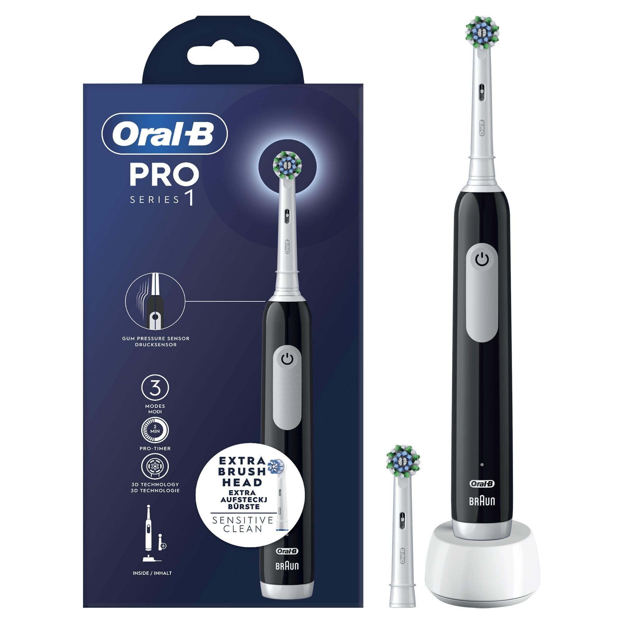 Oral-B PRO Series 1 Cepillo de Dientes Eléctrico Negro