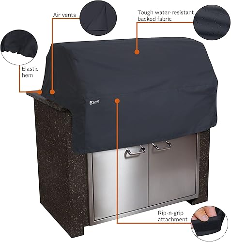 Miniatura 4 de Classic Accessories Cubierta superior para parrilla de barbacoa integrada de 32 pulgadas, resistente al agua, cubierta de parrilla para parrilla al