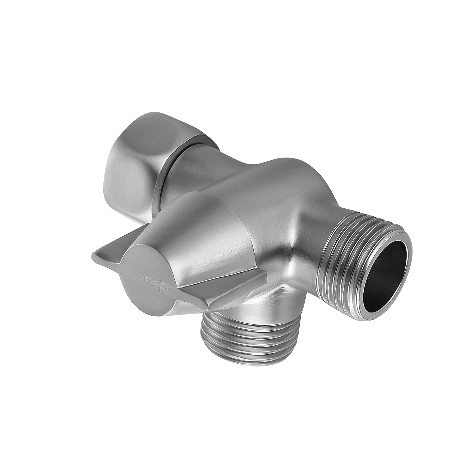 All Metal 3Way Shower Arm Diverter Valve for Dual Shower Head Combo