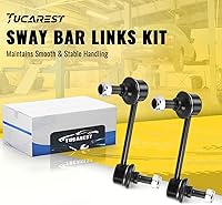 Vista 2 de TUCAREST Barra estabilizadora trasera Link K6667 K6668 (par) compatible con Chevy SSR 03-06, Trailblazer G-MC Envoy 04-07 [04-07 Bu-ick Rainier]