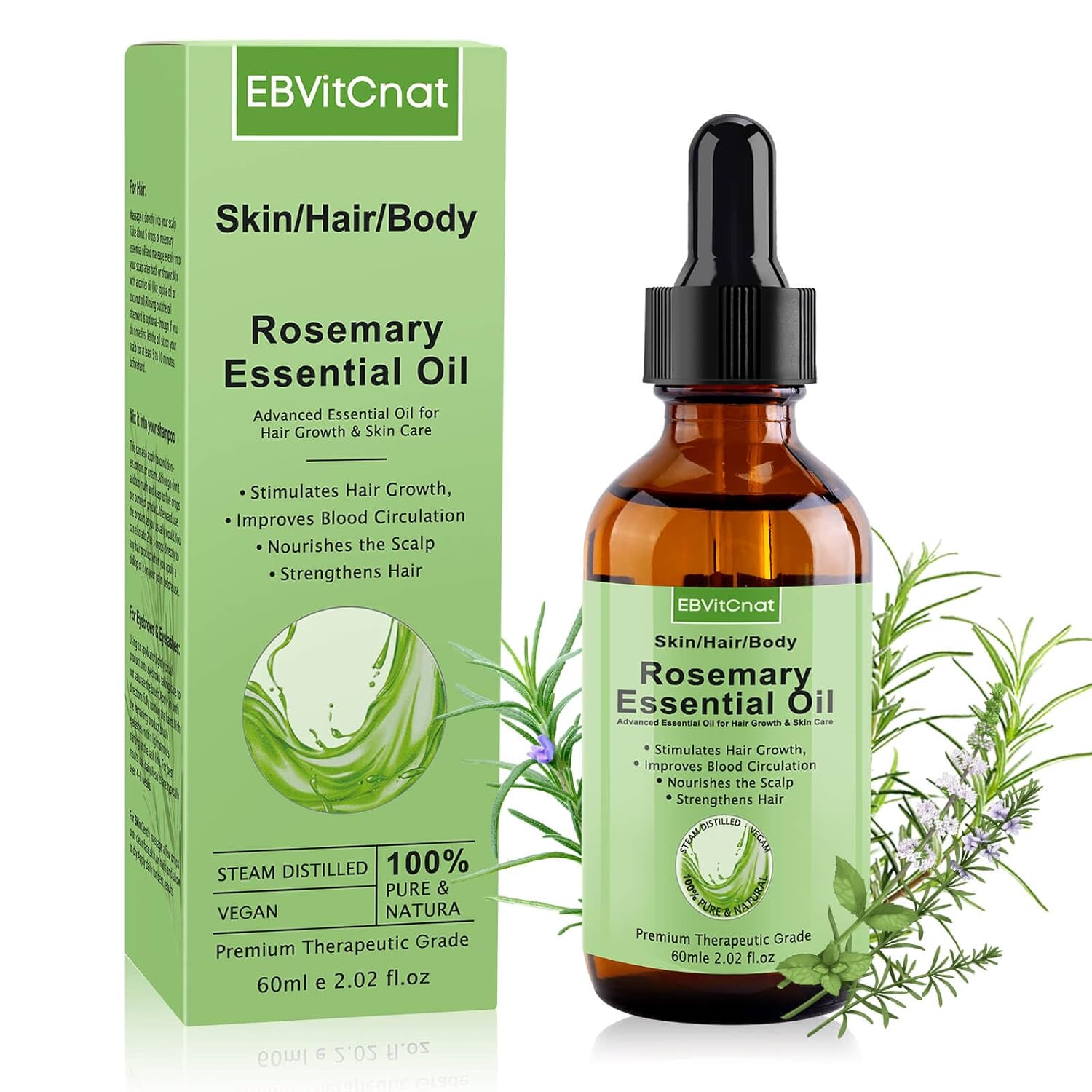 Rosemary Oil for Hair Growth,100 Pure Organic Rosemary