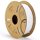 PLA Filament 1.75mm White 1KG, 3D Printer Filament Dimensional Accuracy +/- 0.02mm, 1kg Cardboard Spool(2.2lbs) 3D Printing Filament Fits for Most FDM 3D Printers