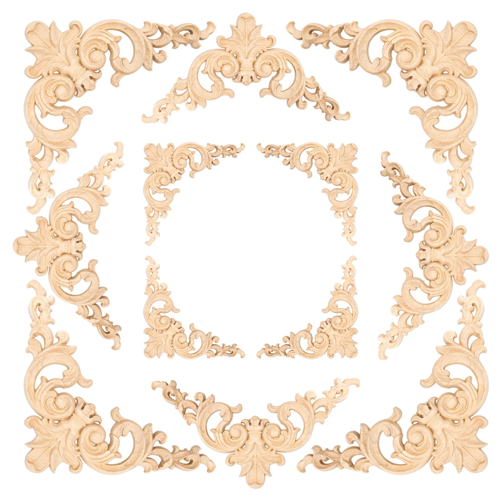 12 Pcs Wood Mouldings Decorative