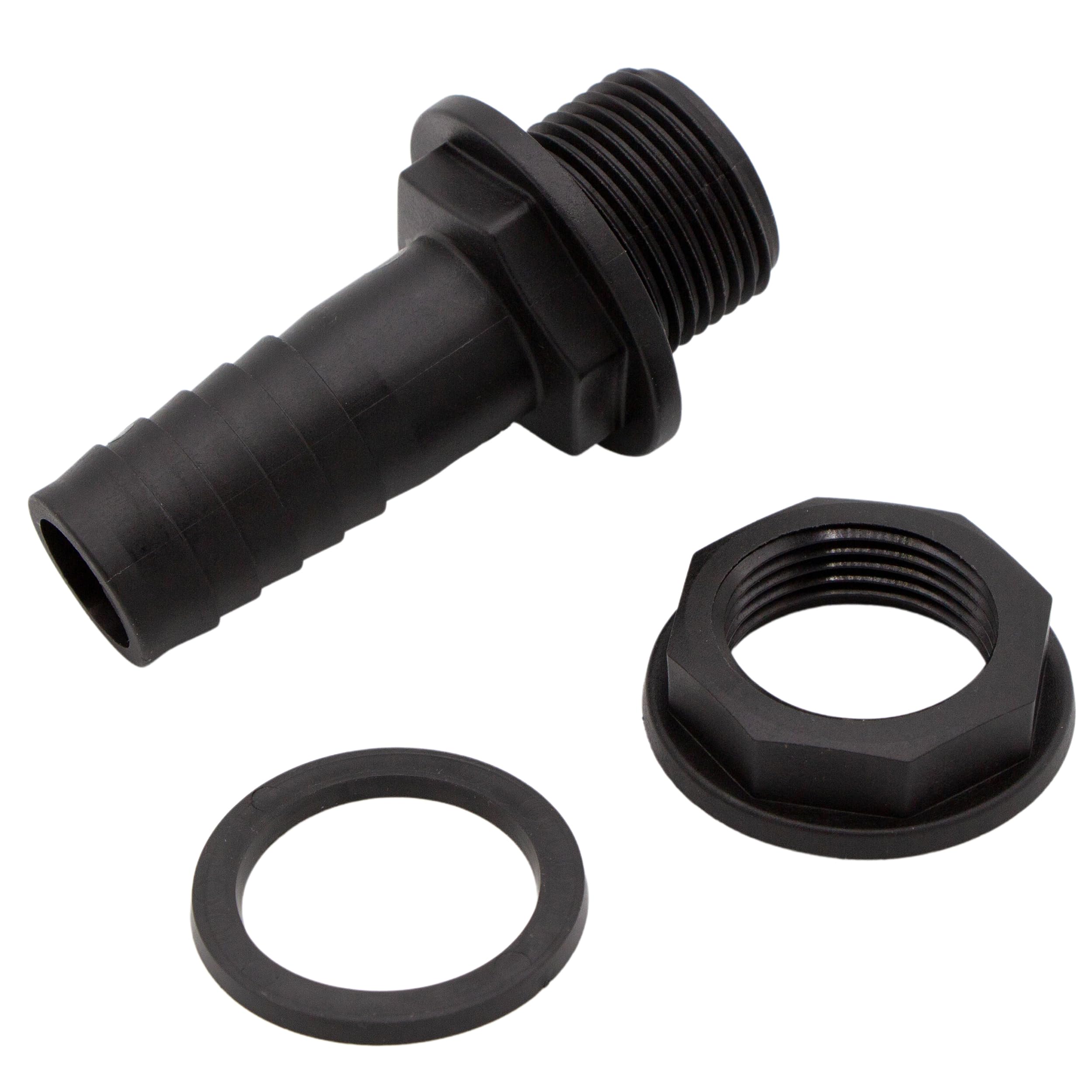 VARIOSAN 16232 Tank Thread 3/4 Inch Male Thread x 19 mm Hose Nozzle PP Black Including Seal, 3/4" - Image 3