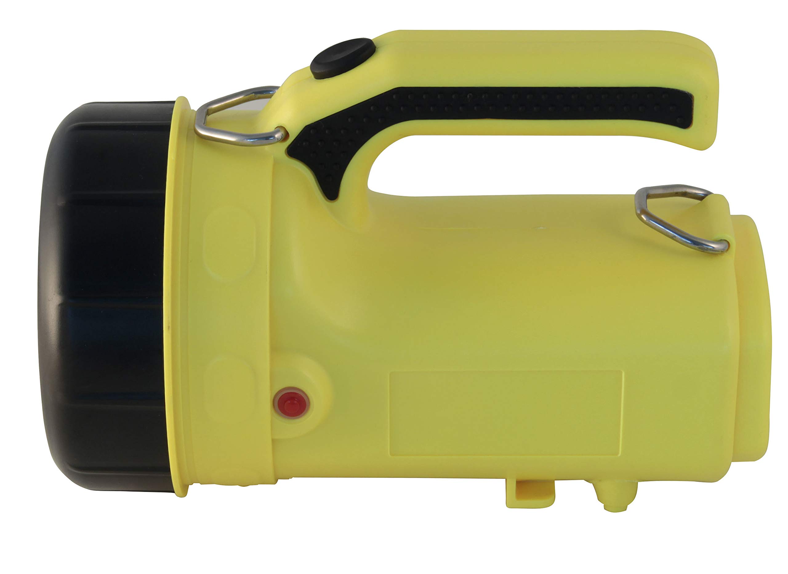 Stak - Faro LED ATEX Ricaricabile - Portata 300m, Impermeabile IP64, Autonomia 16h, Con base di ricarica ed adattatore 200V – Ideale come luce professionale in contesti industriali