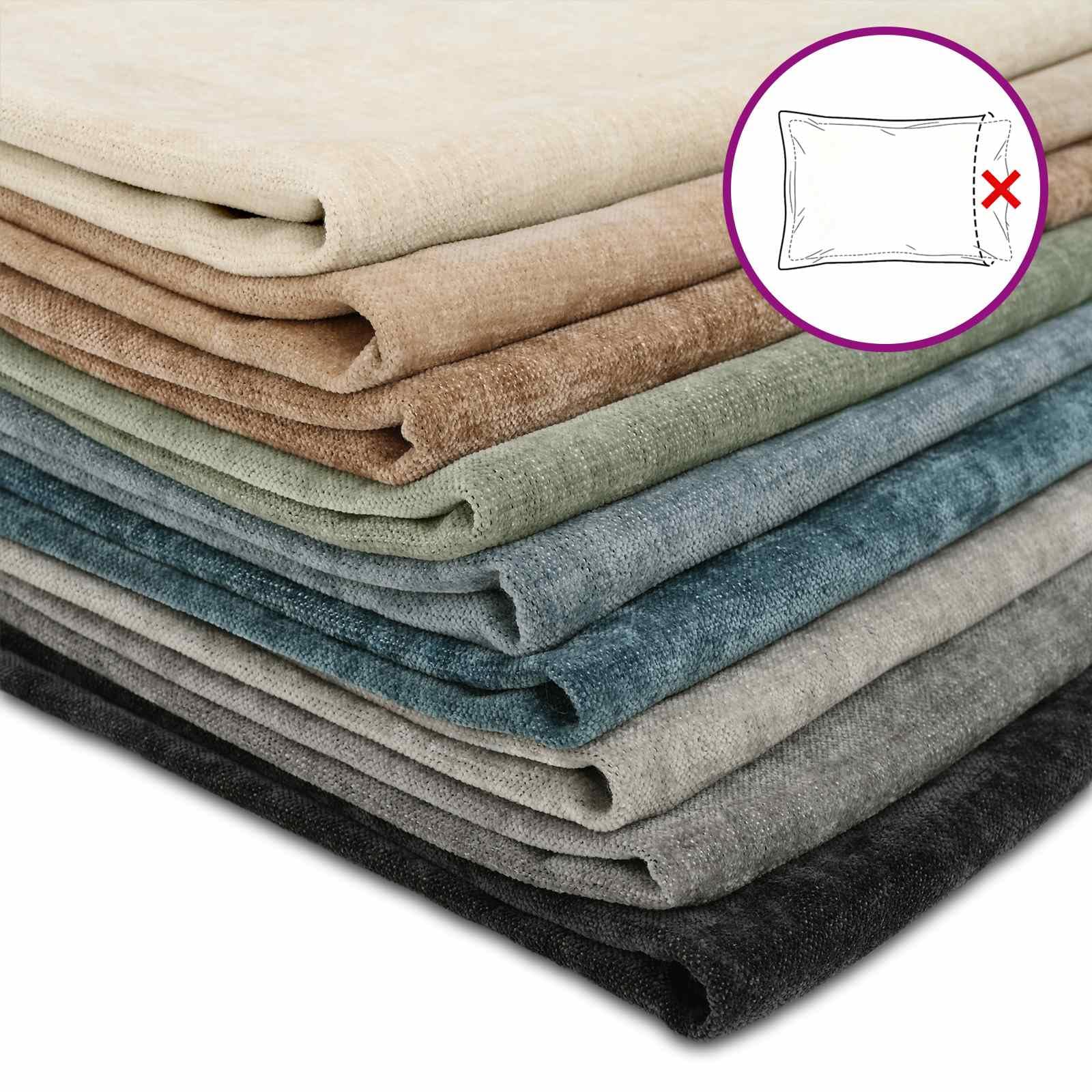 vidaXL Kissenbezug 12 STK. Houten Braun 45 x 45 cm Chenille-Stoff