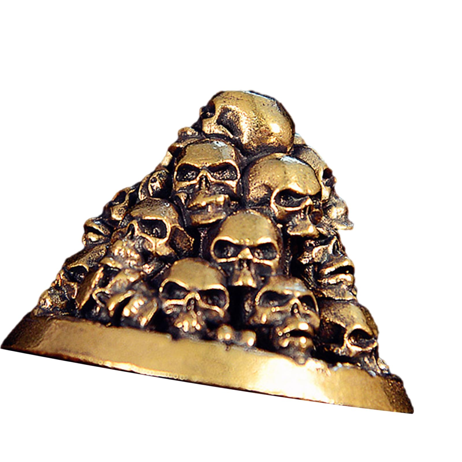 Tsophreniq Copper Skull Mountain Decoration Gothics Halloween Party Tabletop Decoration Item Desktop Display Ornament Copper Halloween