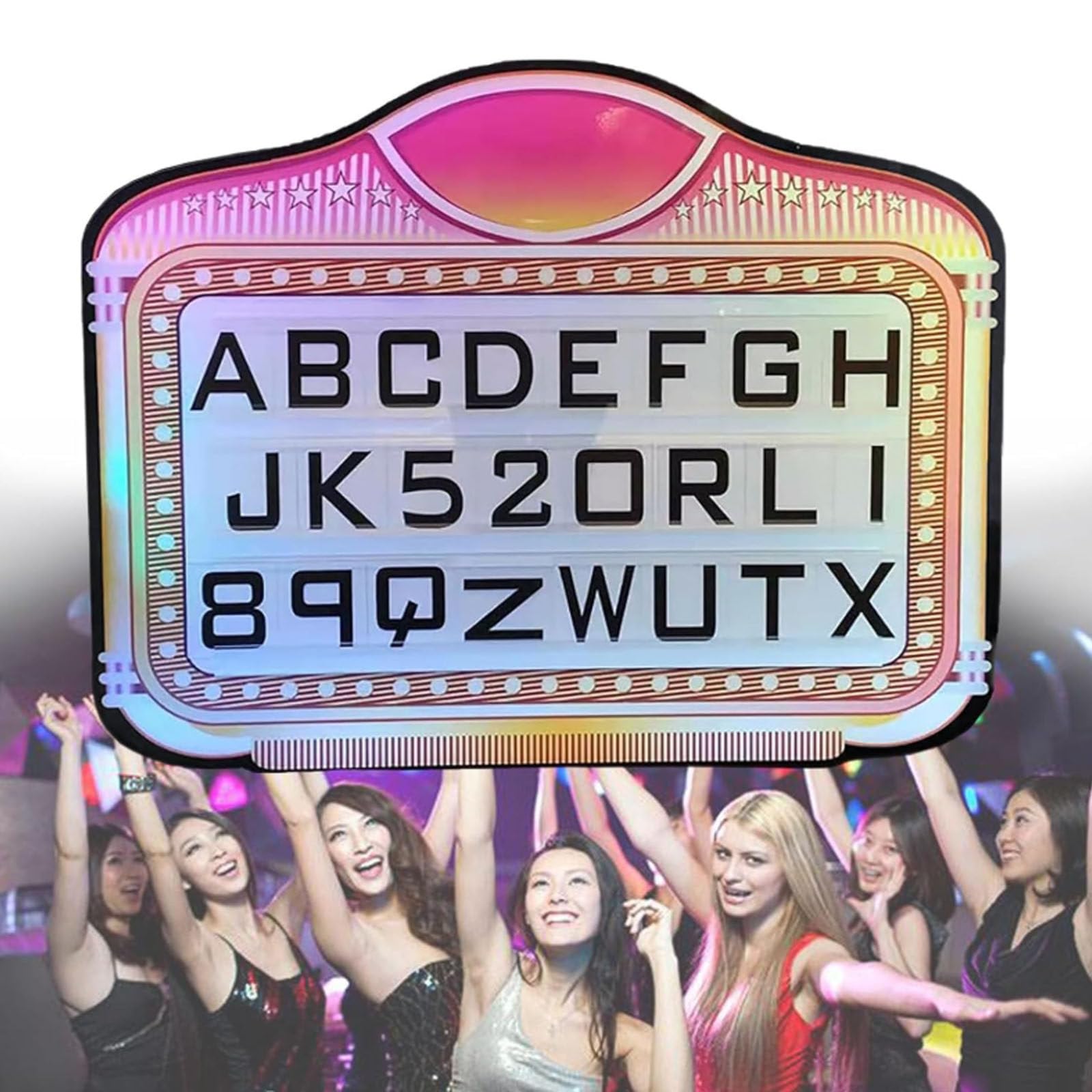 Espositore per bottiglie di vino con lettere a LED, cartellone per servizio VIP in discoteca, cartellone pubblicitario luminoso a colori, display LED luminoso portatile,Nologo