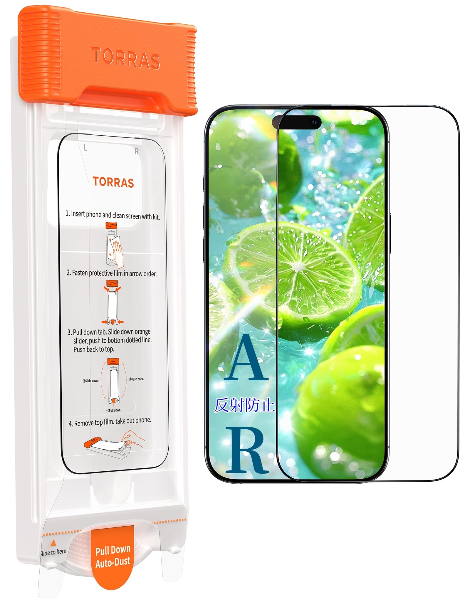 TORRAS iPhone 17 Pro Max 用 ガラスフィルム AR反射防…