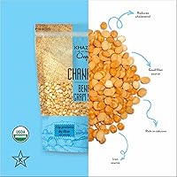 Vista 3 de Khazana Orgánico Chana Dal 7lb - Bengala Gram Split - Sin OMG, sin gluten y Kosher - Lentejas auténticas de la India
