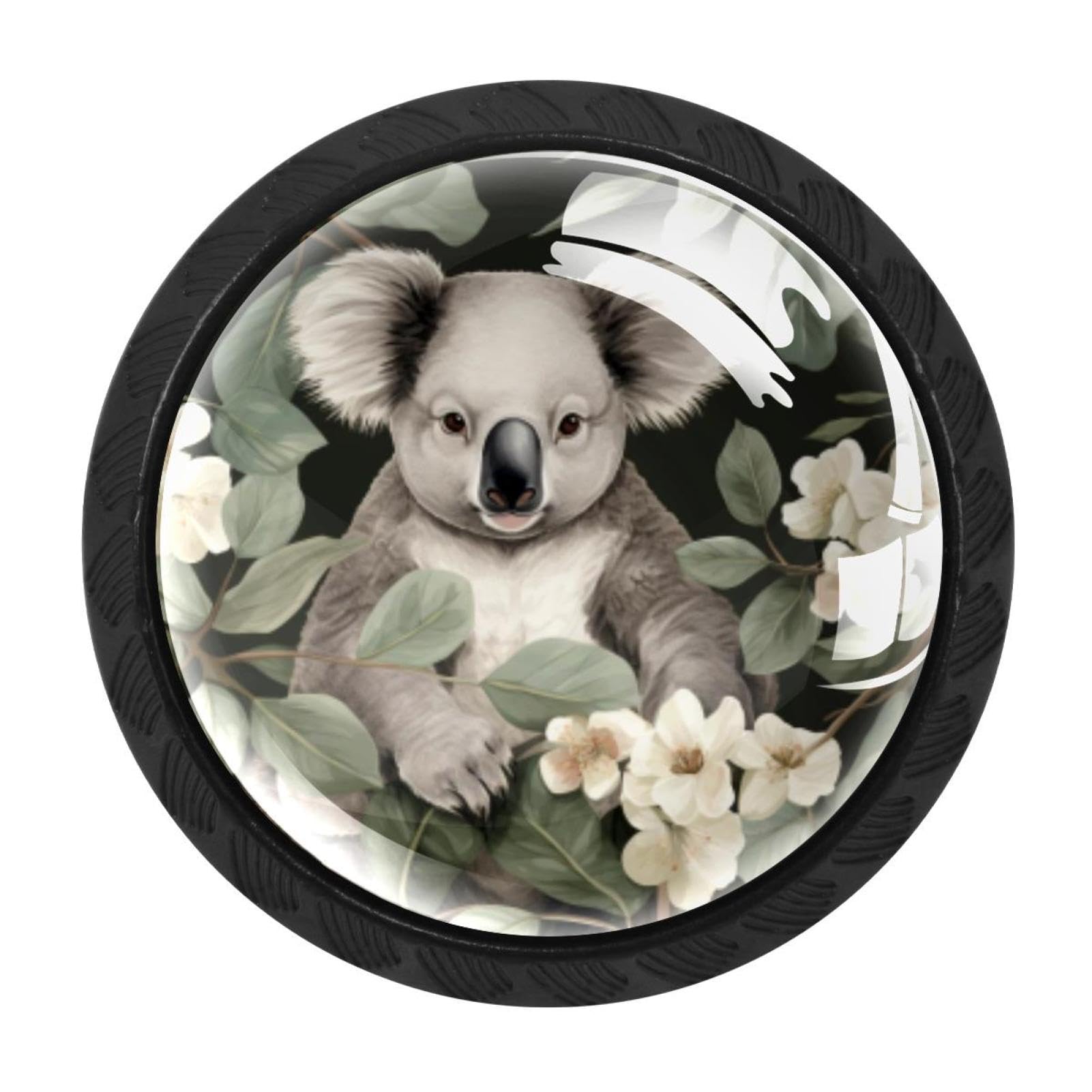 CHENZZZZ 4 Pack Koala Drawer Knob Cabinet Hardware