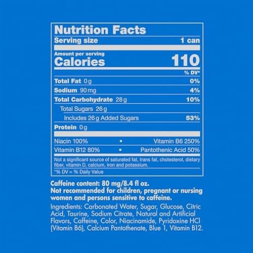 Vista 160 de Red Bull Yellow Edition - Bebida energética tropical, con 80 mg de cafeína más taurina y vitaminas B, 8.4 onzas líquidas, paquete de 24 latas