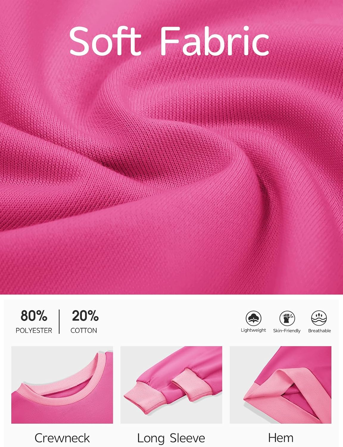 Haloumoning Girls Crewneck Sweatshirts Kids Casual Long Sleeve Loose Tops Fall Comfy Lightweight Pullovers 5-14 Years - Image 5