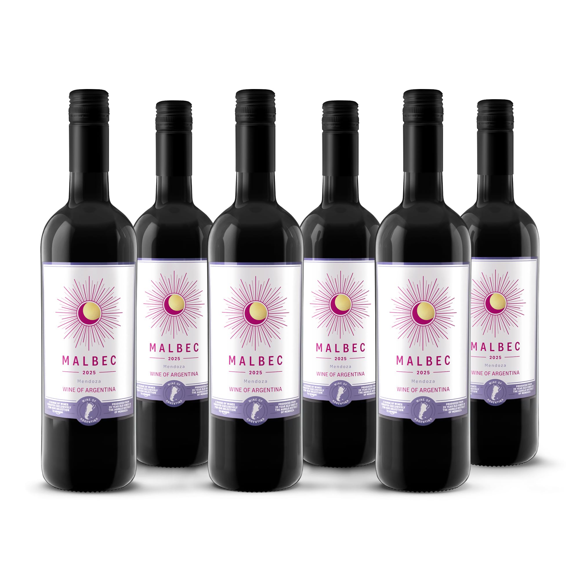 by Amazon Our Selection Mendoza Argentinischer Malbec, Rotwein, 75cl, 6er-Pack